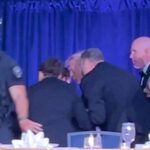 Firing during dinner at the White House