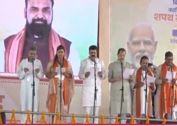 Samrat cabinet expanded in Bihar, ministers take oath