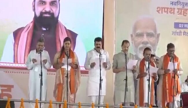 Samrat cabinet expanded in Bihar, ministers take oath
