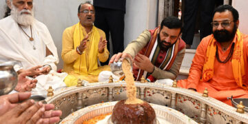 CM Nayab Saini participated in the “Somnath Swabhiman Parv” program.
