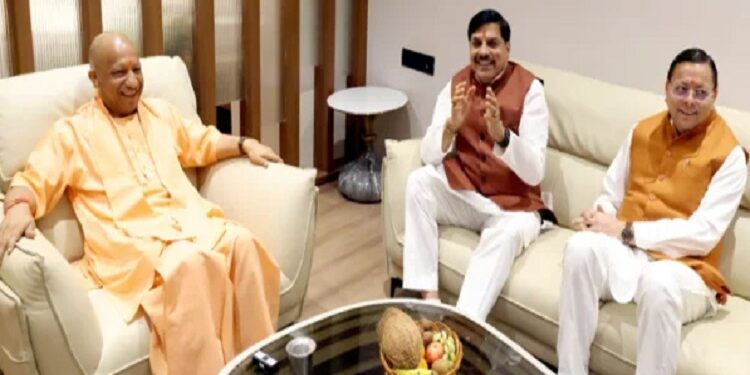 CM Yogi-CM Dhami-CM Mohan Yadav