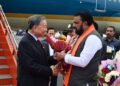 Chief Minister Samrat Chaudhary welcomed President To Lam.