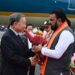 Chief Minister Samrat Chaudhary welcomed President To Lam.