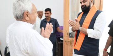 CM Samrat Chaudhary met Nitish Kumar