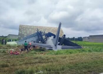 Indian Air Force AN-32 aircraft crashes at Jorhat airbase