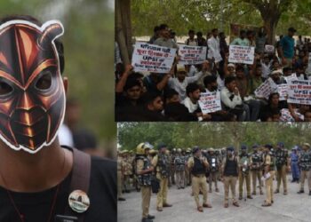 Strong demonstration by CJP in Lucknow