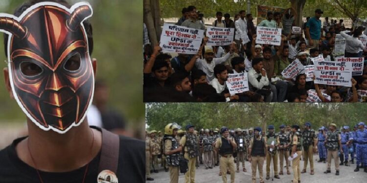 Strong demonstration by CJP in Lucknow