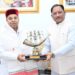 Karnataka Governor Thaawarchand Gehlot met CM Vishnudev Sai.