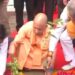 CM Yogi planted a mango tree at his residence.