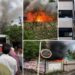 Massive fire at electric vehicle showroom in Indore