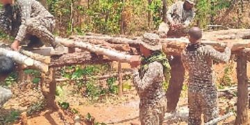 ITBP soldiers built seven wooden bridges