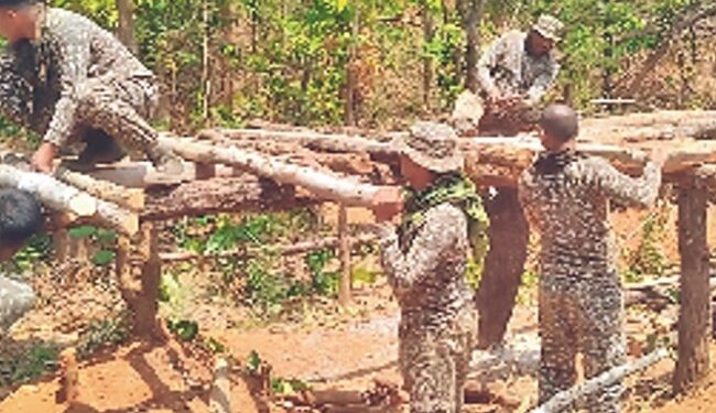 ITBP soldiers built seven wooden bridges
