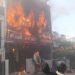 A massive fire broke out at a coaching centre in Lucknow.