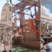 The roof of the Maruti temple collapsed.