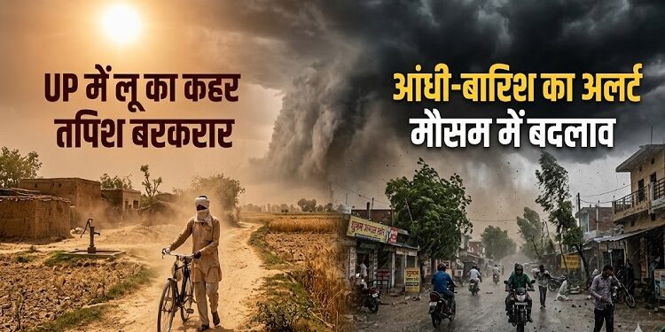 Heat wave and thunderstorm alert in UP