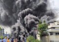 Massive fire at Bhiwadi's iron sheet factory