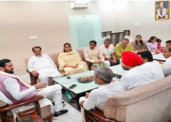CM Nayab Singh held a meeting with workers regarding the PM's visit.