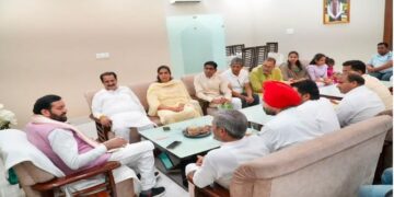 CM Nayab Singh held a meeting with workers regarding the PM's visit.