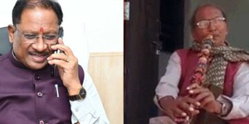 cm vishnudev sai inquired about the health of international folk artist vikram yadav
