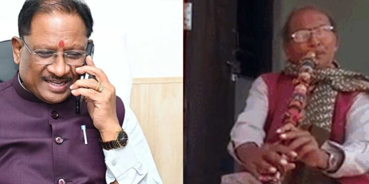 cm vishnudev sai inquired about the health of international folk artist vikram yadav
