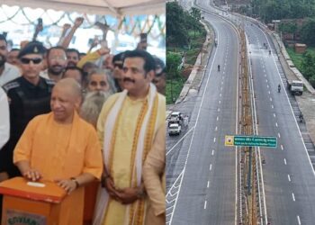 CM Yogi inaugurated the six-lane flyover.