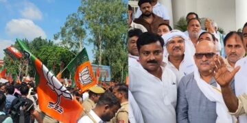 BJP marches towards Congress office