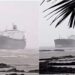 Rain wreaks havoc! Foreign ship stranded at sea