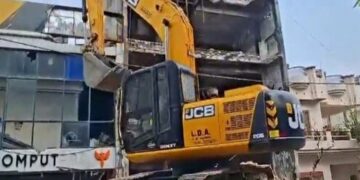 Lucknow Fire Tragedy: Bulldozer Razed Illegal Building