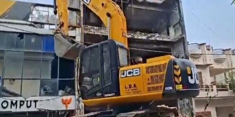 Lucknow Fire Tragedy: Bulldozer Razed Illegal Building