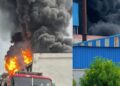 A massive fire broke out at Satish Gupta's factory.