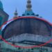 Part of the dome of Jama Masjid collapsed during prayers.