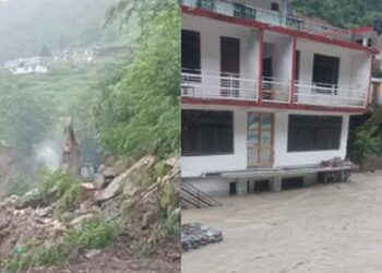 Yamuna swells at Syanachatti