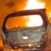 Moving car turns into a fireball