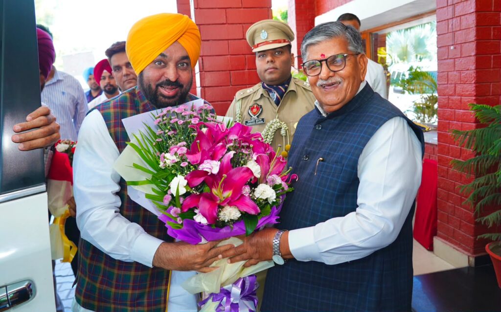 cm bhagwant mann met the governor