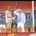 CM Dhami hoisted the flag at Parade Ground.