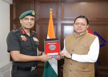 NCC Director General meets CM Dhami.