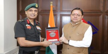 NCC Director General meets CM Dhami.