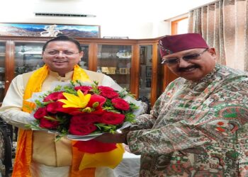 Satpal Maharaj met CM Dhami.