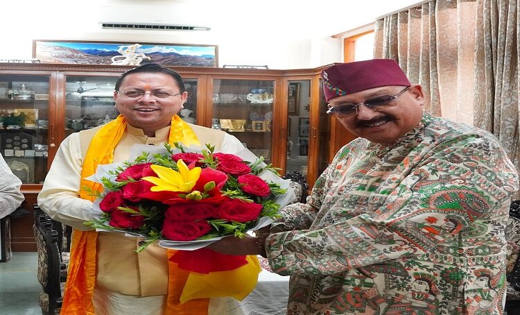 Satpal Maharaj met CM Dhami.