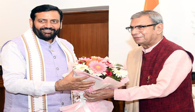 CM Nayab Saini met the Governor.