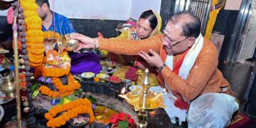 CM Vishnudev Sai worshiped Shri Faleshwarnath Mahadev