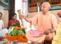 CM Yogi performed Rudrabhishek on the second Monday of Sawan.