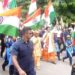 CM Yogi led the Tiranga Yatra in Gorakhpur.