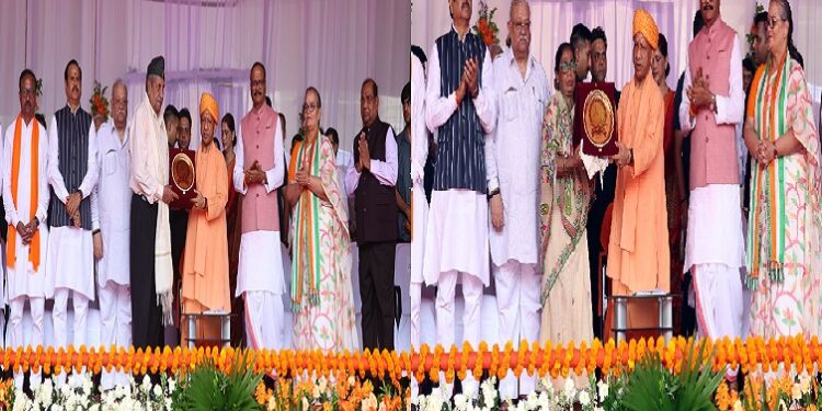 CM Yogi honored the families of the brave martyrs.
