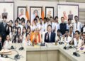CM Yogi extended a warm welcome to Japanese students.
