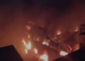 Massive fire at a candle factory