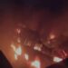 Massive fire at a candle factory