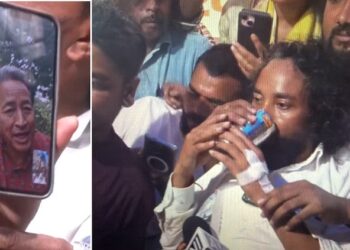 Devendra Mahto broke his water fast.