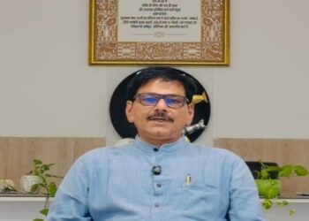 Dhirendra Singh inspected the waterlogged site near Noida Airport following the rain.