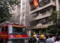 Massive fire in a multi-storey building in Howrah